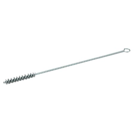 Weiler 1/4" Hand Tube Brush, .006" Steel Wire Fill, 1-1/2" Brush Length 21161